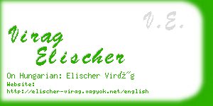 virag elischer business card